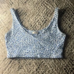 Brandy Melville blue cheetah top